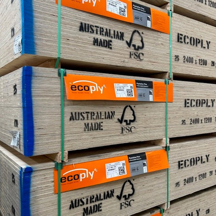 Buy CD Structural Plywood 25mm x 2400x1200 Ecoply at $130.00 each sheet & In-Stock. Shipping Australia wide or Click & Collect option. Shop online with Trademaster, Australia's leading distributor of Plywood. We have Birch, Marine, Bendy, Campervan Ply, H