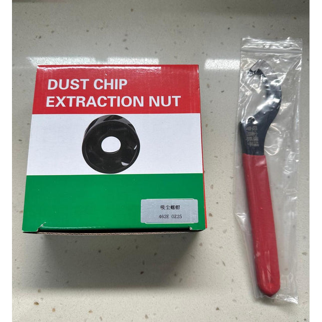 Dust Chip Extraction Nut with Spanner for CNC Router Dust Extracting