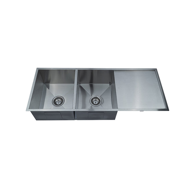 Sink Under/Over Mount Double Bowl 1 Drainer - BKR114