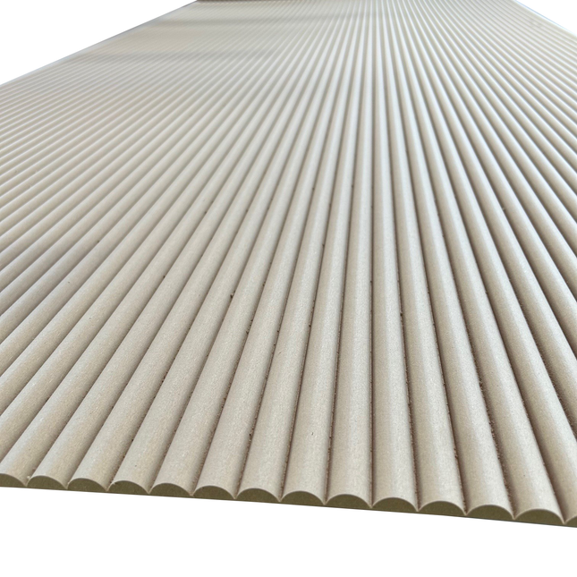 Half Round Bending Panel 2400x1200x9mm - Raw MR MDF