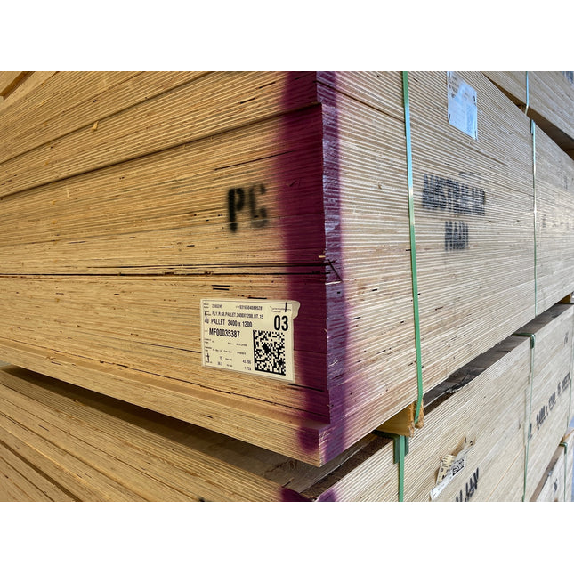 Buy Pallet Grade Plywood 32mm x 2400x1200mm at $90.20 each sheet & In-Stock. Shipping Australia wide or Click & Collect option. Shop online with Trademaster, Australia's leading distributor of Plywood. We have Birch, Marine, Bendy, Campervan Ply, Hexa, CD