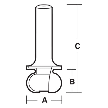 Carbitool 2 Flute – Drawer Pull Bit – Carbide Tipped TDP 35 1/2