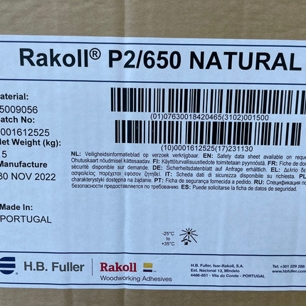 Hotmelt Rakoll P2/650 Edgebander Glue Slugs Natural