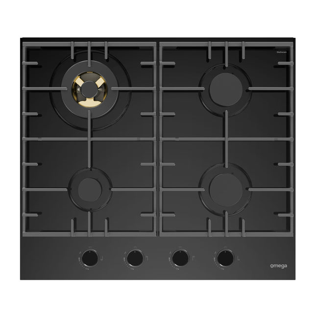 Omega 60cm Gas on Ceramic Glass Cooktop - OCGG604WB