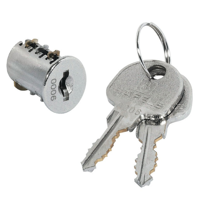 Round Cabinet Door Lock keyed Alike - By Hafele