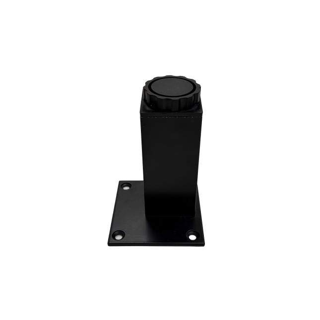 Square Aluminium Adjustable Leg 100mm - Black