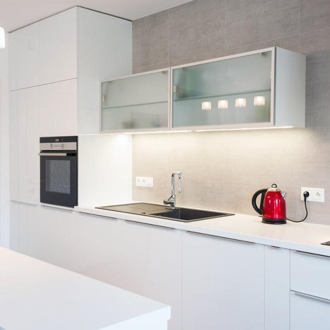 Buy Opaque White By Duropal - Laminate Benchtops from $242.00 each slab. Shipping Australia wide or Click & Collect option. Shop online our full colour range of ready made Laminate Benchtops.