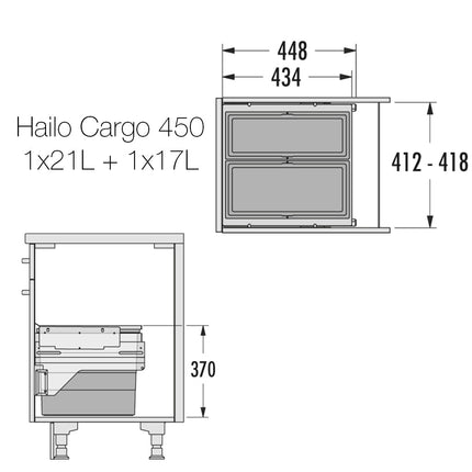 Hailo Cargo Bin - By Hafele