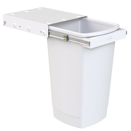 Hideaway Waste Bin Compact Soft-Close 1x50 Ltr (Handle Pull) - By Hafele
