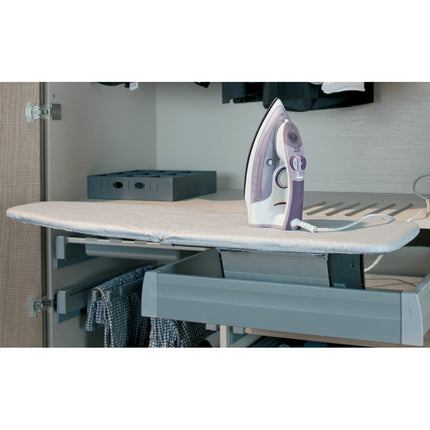 Ironfix Lateral Mounted Ironing Board in Drawer - By Hafele