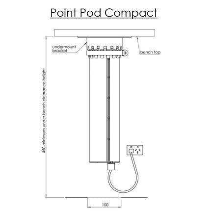 Point Pod Compact - By Hafele