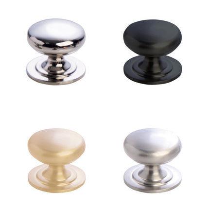 Buy Bosco By Momo Handles from $23.00 - Shipping Australia wide or Click & Collect option. A classic knob with a refined style and wide back plate, available in four finishes. Pairs nicely with our Salvano Cup Pull. Handle sizing and technical information