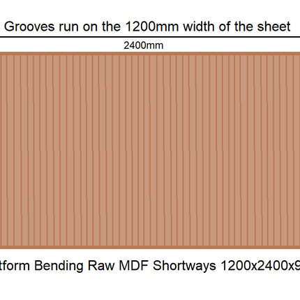 Craftform Bending MDF Shortways 1200x2400x9mm-Trademasterau | Trademaster