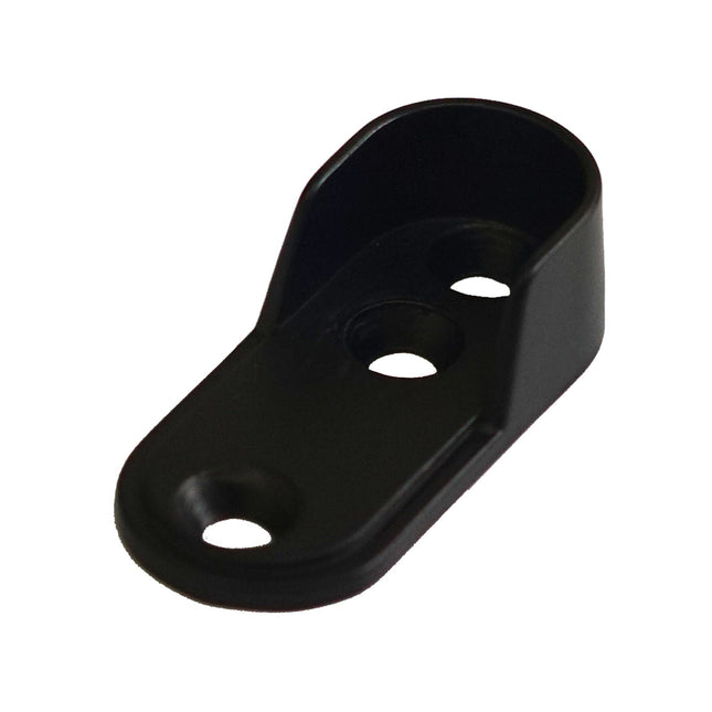Wardrobe End Flange Black - Oval-Trademasterau | Trademaster