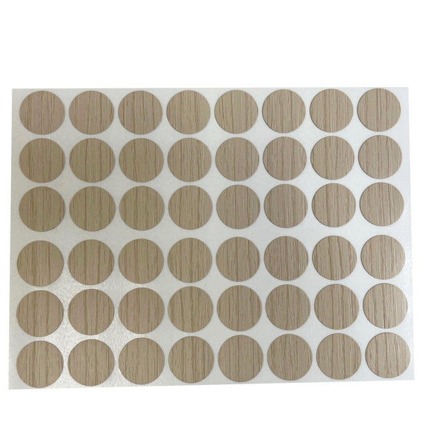 Natural Oak Screw Cap Stickers-Formica | Trademaster