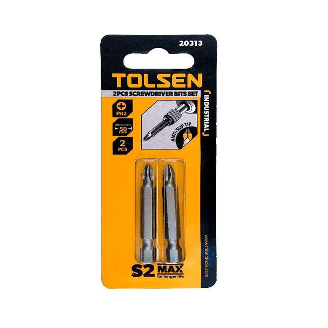 PH2 50MM Screwdriver Bits 2pcs Tolsen-Trademasterau | Trademaster