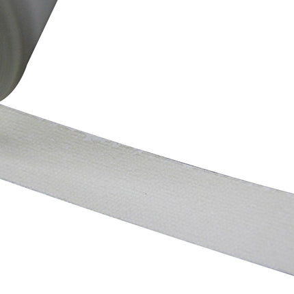 White Satin Pre-Glued Iron On Edging 21x0.4mm - 10m-Trademasterau | Trademaster
