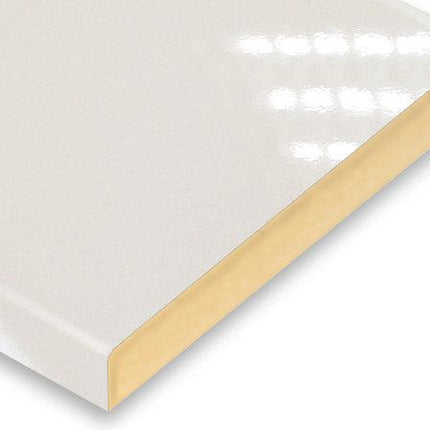 White Postforming Gloss Laminate 3600 x 1500mm-Trademasterau | Trademaster