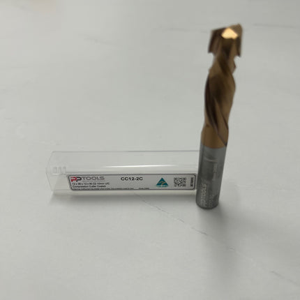 CNC Compression Cutter 12mm 2 Wing - Coated Australian Made