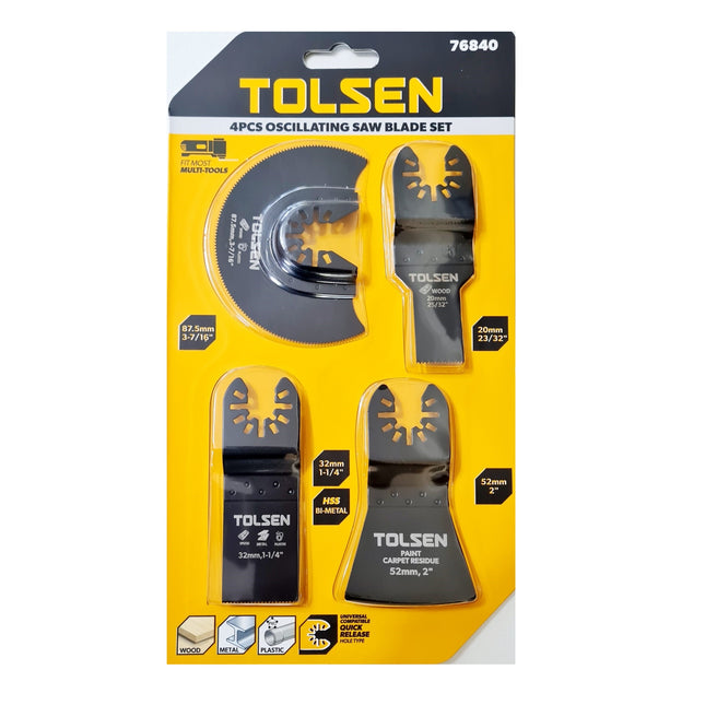 Multi-Tool Saw Blade Set 4pcs - By Tolsen