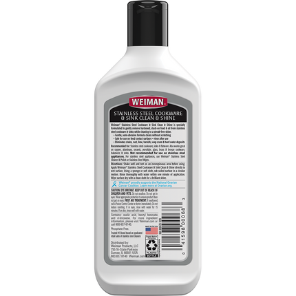 Weiman Stainless Steel Sink Cookware Cleaner & Polish