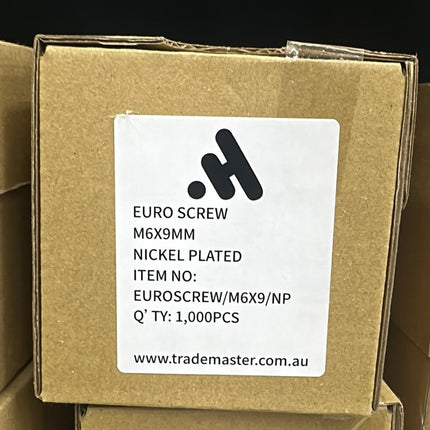Euro Screws M6x9mm - By AHS
