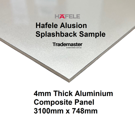 Silver Grey Matt - Hafele Alusion Splashback