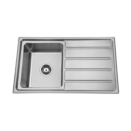 Single Bowl Sink With Single Drainer Square Corner - BK86