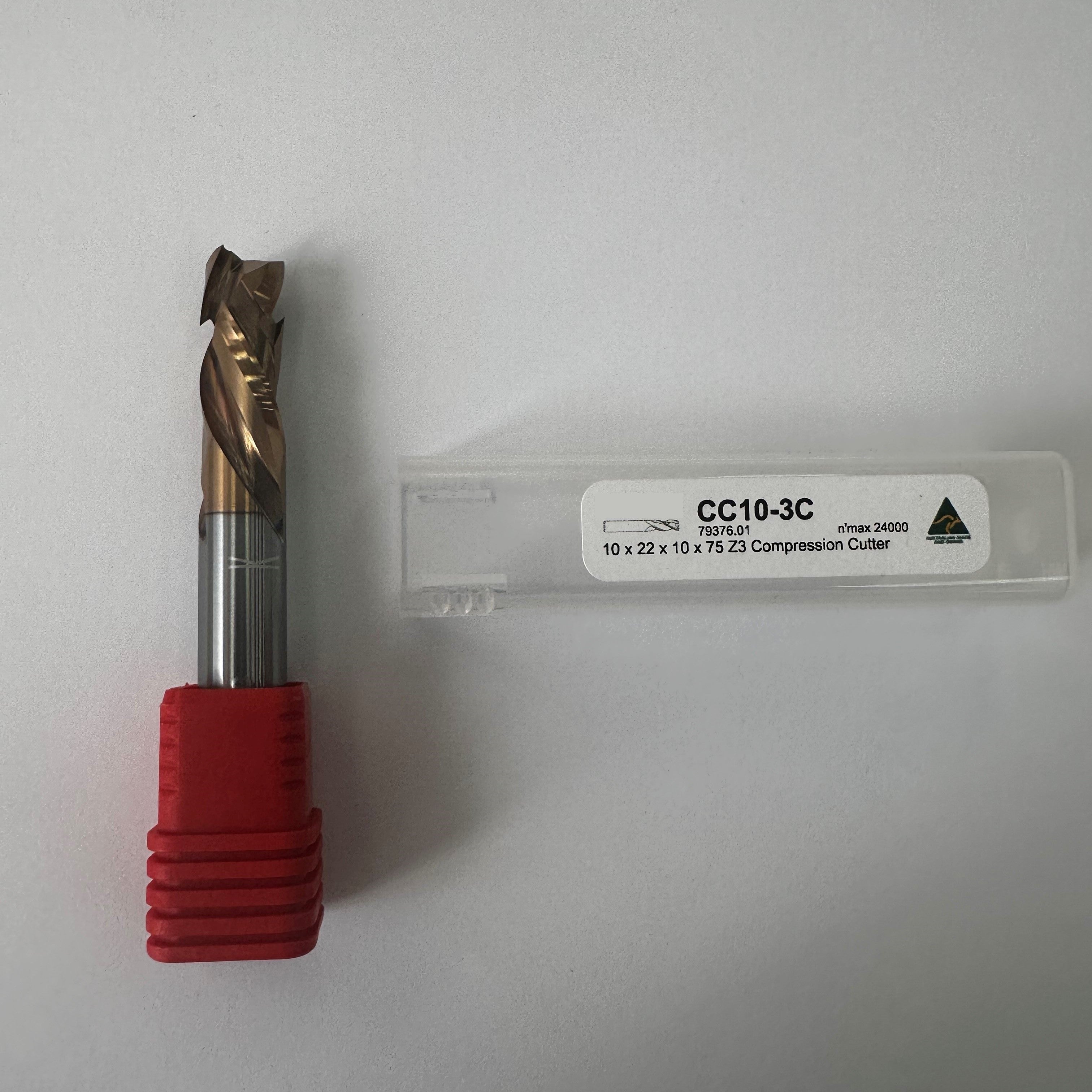 CNC Compression Cutter 10mm 3 Wing - Coated Australian Made