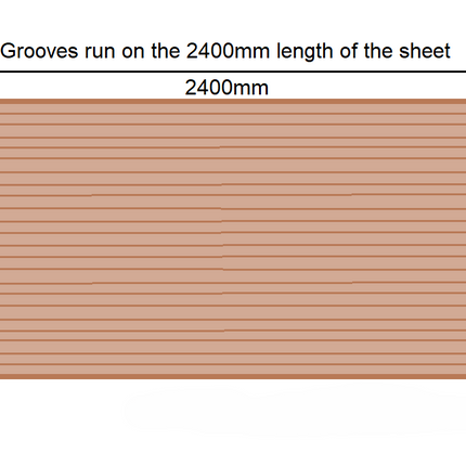 Scallop 22 Panel 2400x1200x12mm - Raw MR MDF