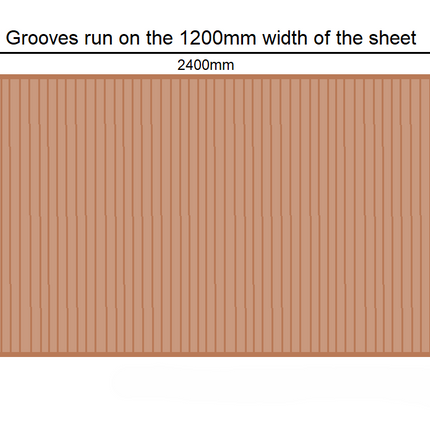 Scallop 22 Panel 2400x1200x12mm - Raw MR MDF