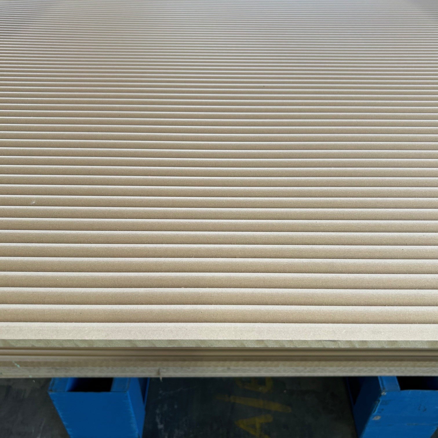 Half Round Reed Panel Half Round Bending Panel 2400x1200x9mm - Raw MR MDF