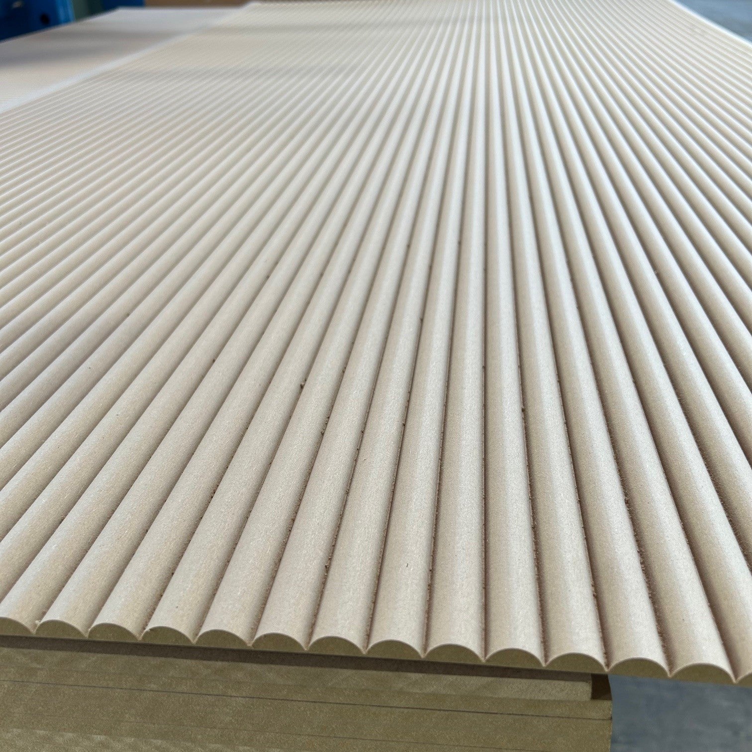 Half Round Bending Panel 2400x1200x9mm - Raw MR MDF