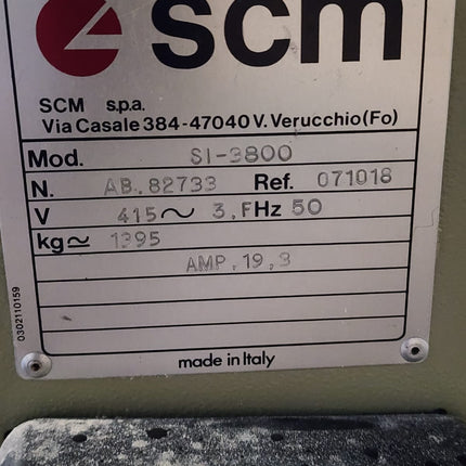 SCM Panel Saw SI-3800 - Used