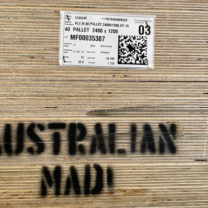 Buy Pallet Grade Plywood 40mm x 2400x1200mm at $115.50 each sheet & In-Stock. Shipping Australia wide or Click & Collect option. Shop online with Trademaster, Australia's leading distributor of Plywood. We have Birch, Marine, Bendy, Campervan Ply, Hexa, C