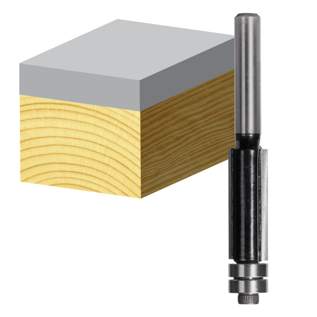 Carbitool 2 Flute – Flush Trimming Bit with Double Ball Bearing Guide – TS 8016 BB