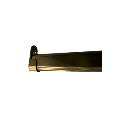 Oval Hanging Rail - Brushed Gold 4m x 30x15mm