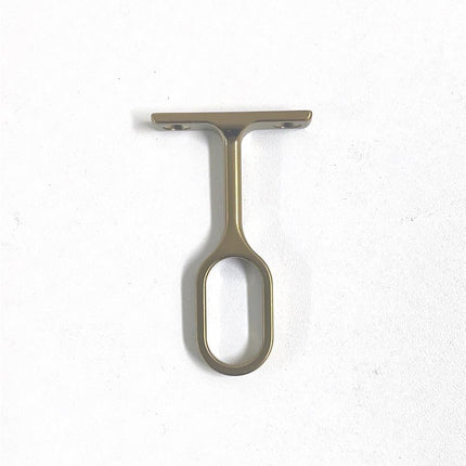 Wardrobe Centre Flange With Arm - Oval Brushed Brass