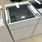 Drawer Unit + Jewelry Tray + Clear Glass Top