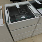 Drawer Unit + Jewelry Tray + Grey Glass Top
