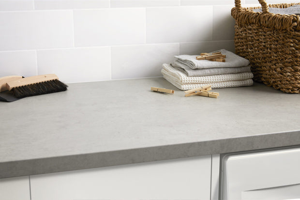 Buy Grey Cement By Formica - Laminate Benchtops from $198.00 each slab. Shipping Australia wide or Click & Collect option. Made in Australia by Laminex and distributed by Trademaster.