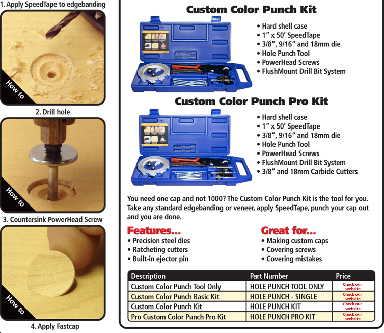 FastCap Custom Color Punch Kit