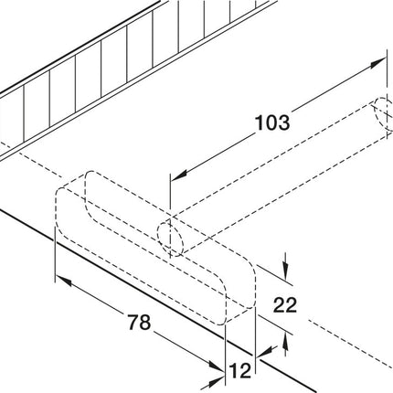 Floating Shelf Support With Screw-On Plate, By Hafele