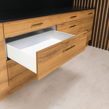 Alto Slim Drawer Set 500mm x Drawer Side Height 135mm - By Hafele