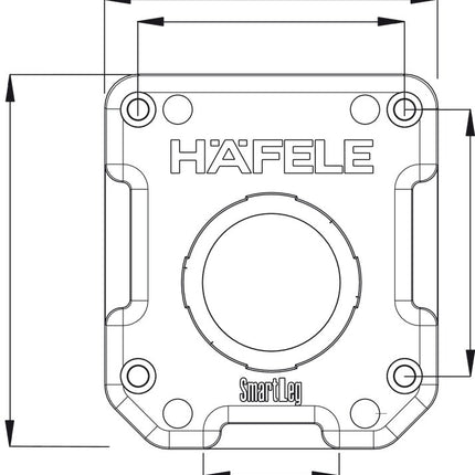Screw In Adjustable Plastic Leg - By Hafele
