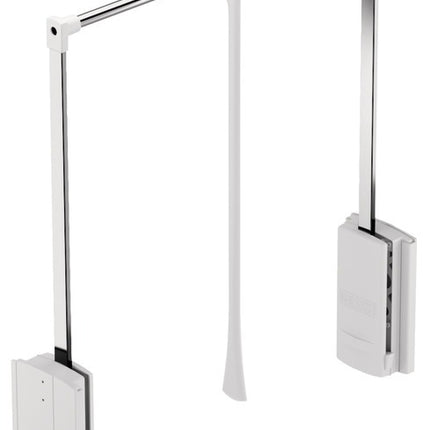 2004 Wardrobe Lift 770-1200mm White/Nickel - By Hafele