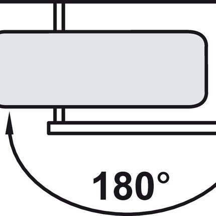 Ironfix Lateral Mounted Ironing Board in Drawer - By Hafele