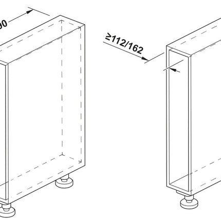 Base Pull-Out Unit - Häfele Utensio Plus H2