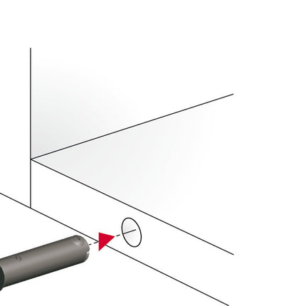 Hafele K-Push Tech Recess Mounted Tip On White - Push Top Open Catch