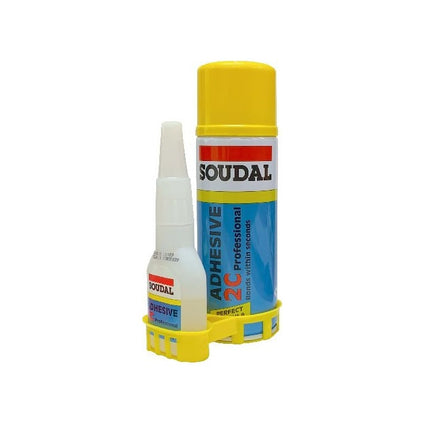 Glue Soudal 2C Adhesive with 50g Adhesive and 200ml Activator